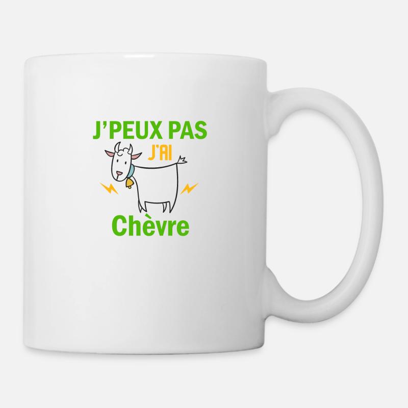 j'peux pas j'ai chèvre - Mug blanc - blanc