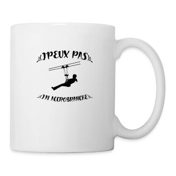 J'peux pas j'ai accrobranche - Mug blanc - blanc - Droite