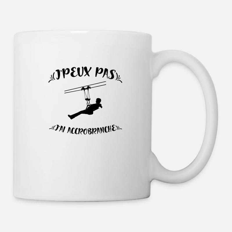 J'peux pas j'ai accrobranche - Mug blanc - blanc