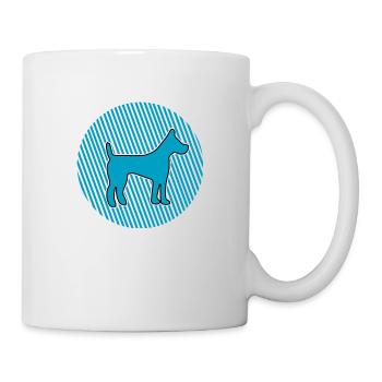 Chien chien - Mug blanc - blanc - Droite