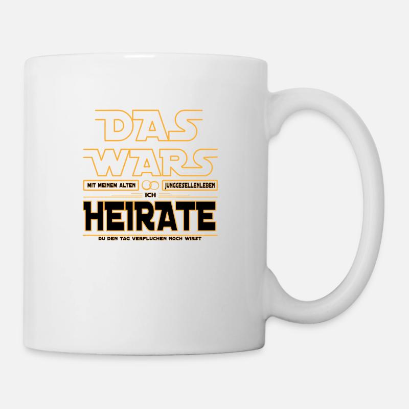 Das Wars ich Heirate - Tasse - Weiß