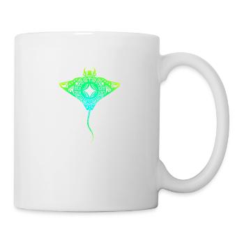 Maori Rochen Polynesian Tribal Tattoo Geschenkidee - Tasse - Weiß - Rechts