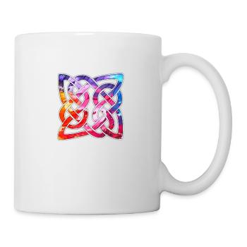 Noeud celtique - coloré - Mug blanc - blanc - Droite
