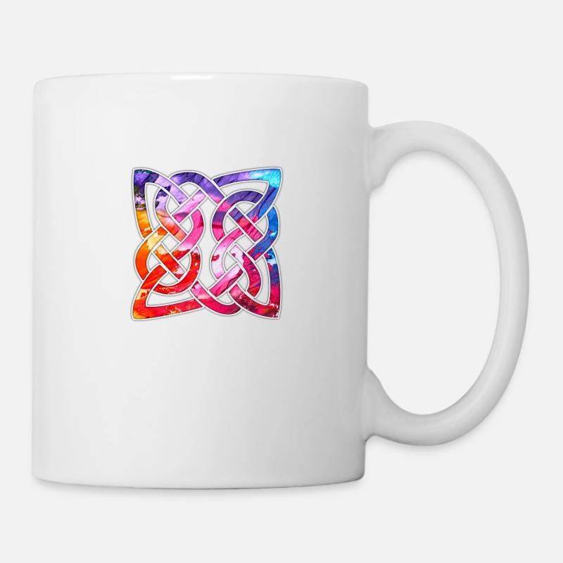 Noeud celtique - coloré - Mug blanc - blanc