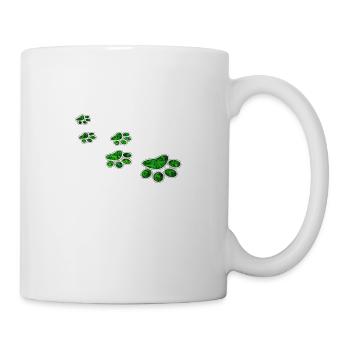 Logo de patte de chien - Mug blanc - blanc - Droite
