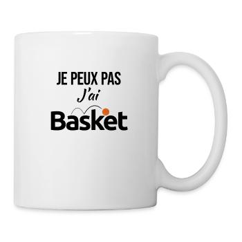 Basket Basketball Je peux pas j'ai... sport humour - Mug blanc - blanc - Droite