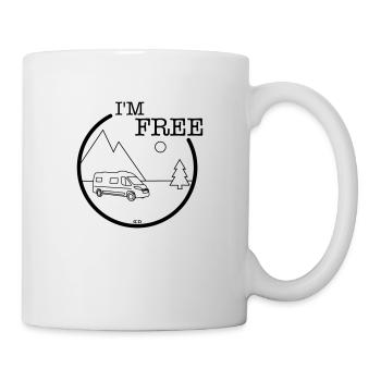 Ich bin frei - Tasse - Weiß - Rechts