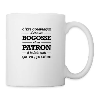 PATRON ET BEAU GOSSE - Mug blanc - blanc - Droite