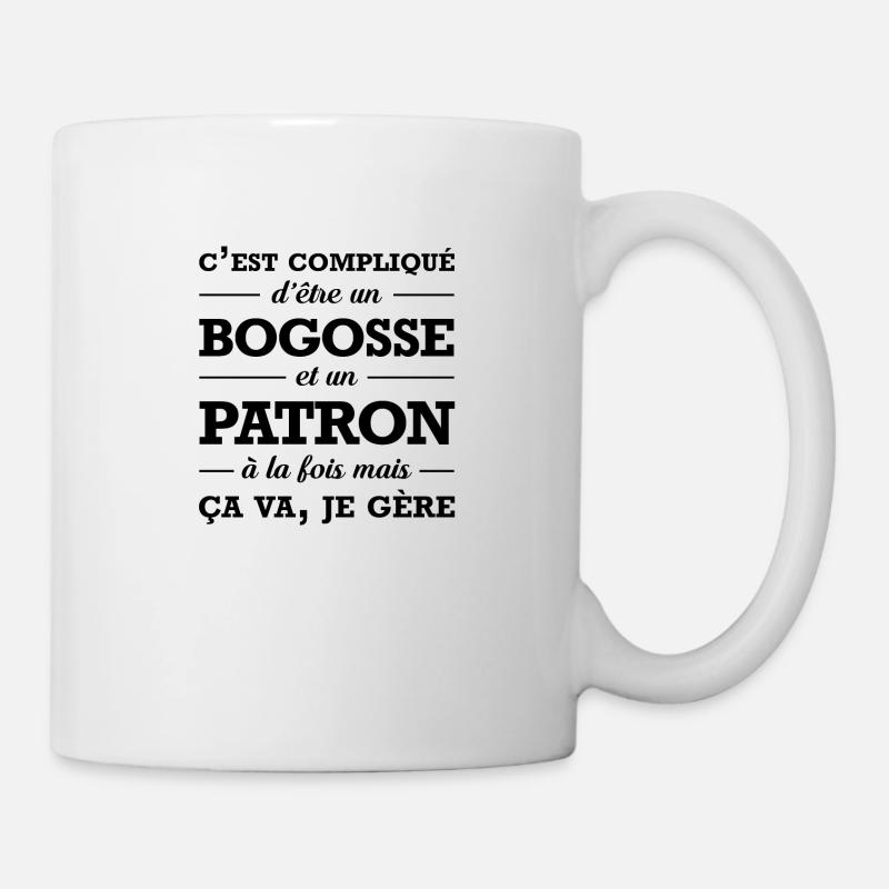 PATRON ET BEAU GOSSE - Mug blanc - blanc