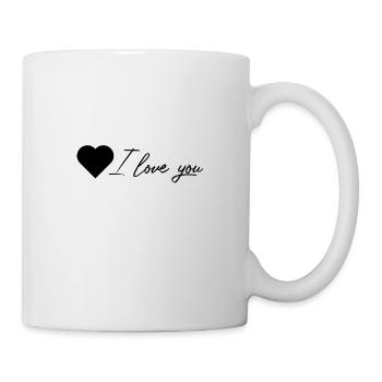 ich liebe dich - Tasse - Weiß - Rechts
