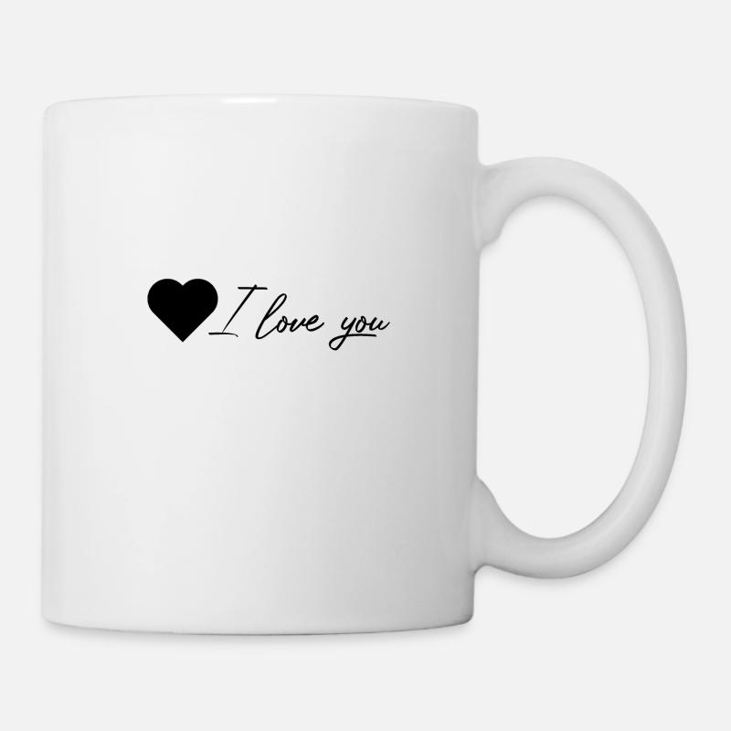 je t'aime - Mug blanc - blanc
