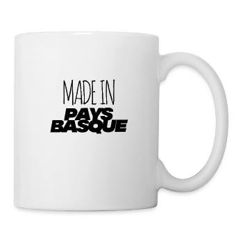 BASQUE COUNTRY Hergestellt im Südwesten von Biarritz Bayonne - Tasse - Weiß - Rechts