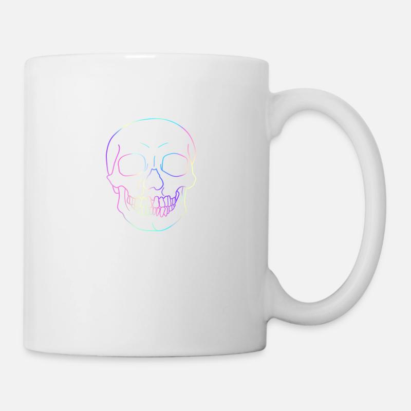 Crâne de crâne - Mug blanc - blanc