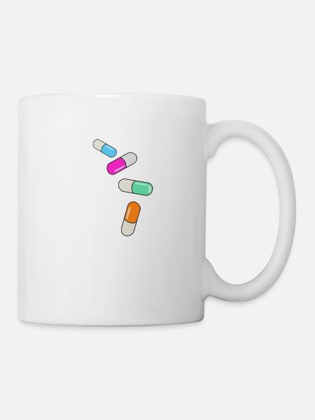 pills variant - Tasse - Weiß