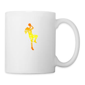 Maori Basketball-Mädchen Basketball-Spieler Gift - Tasse - Weiß - Rechts