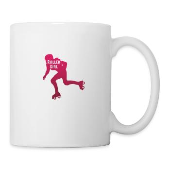Fille de rouleau - Mug blanc - blanc - Droite