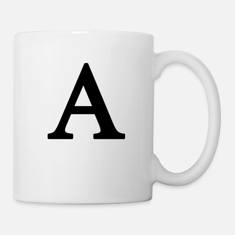 Letter A - Oversize - Mug - white