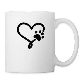 Chien chien - Mug blanc - blanc - Droite