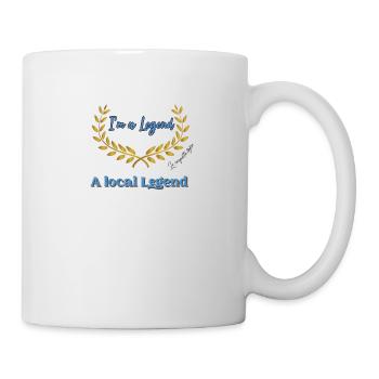local legend blue - Mug blanc - blanc - Droite