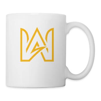 Monogramme AW des lettres A et W. - Mug blanc - blanc - Droite