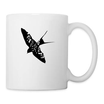 Hirondelle d'oiseau - Mug blanc - blanc - Droite