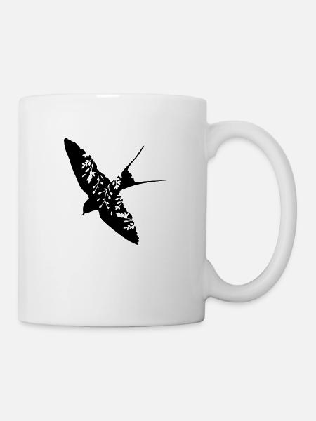 Vogel Schwalbe - Tasse - Weiß