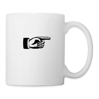 Flèche Main - Mug blanc - blanc - Droite