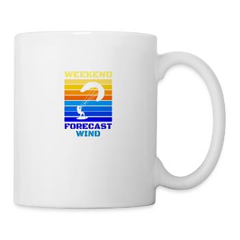 Weekend Forecast Wind Kite Surfing Extreme Sports Poison - Mug - white - Right