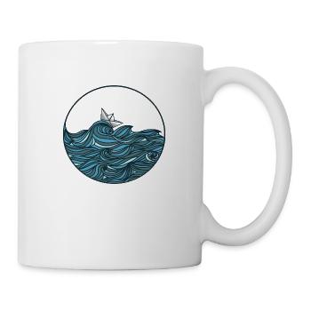 The salty fins - wipe out - Mug - white - Right