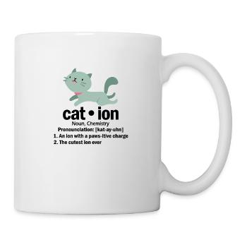 Katze Chemie Spruch Student Geschenk - Tasse - Weiß - Rechts