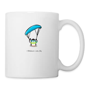 Parapente parapente montagnes pingouin - Mug blanc - blanc - Droite