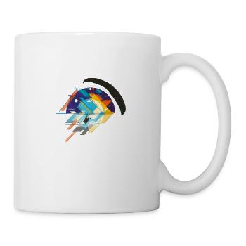 Parapente Parapente Montagnes Vintage - Mug blanc - blanc - Droite