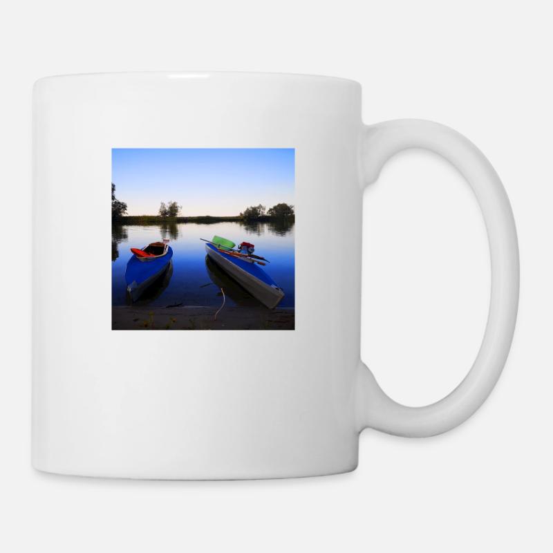 Bateaux pliants - Mug blanc - blanc