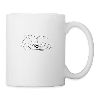Beth die Spinne - Kleiner Körper große Beine - Tasse - Weiß - Rechts
