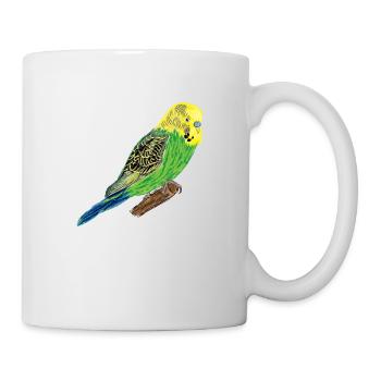 Perruche jaune I - Mug blanc - blanc - Droite