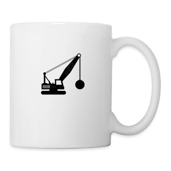 Abrisskran - Tasse - Weiß - Rechts
