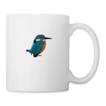 Kingfisher Bird Drawing Biologist Ornithologist - Mug - white - Right