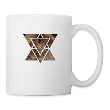 Wood geometry - Mug - white - Right