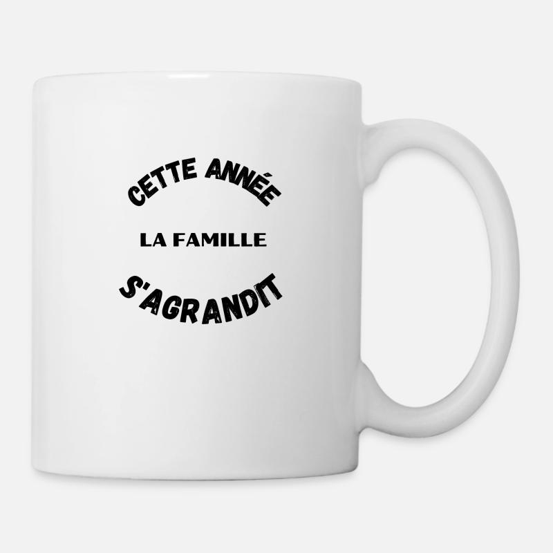Cette année, la famille s'agrandit - Mug blanc - blanc