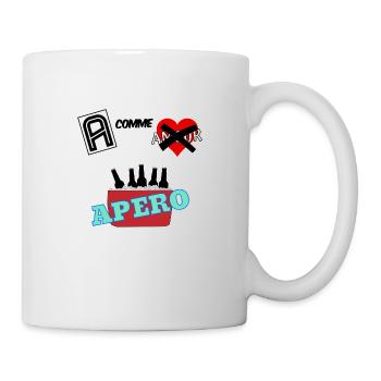 Apero - Mug blanc - blanc - Droite