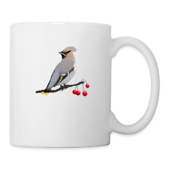 Jaseur boréal - Mug blanc - blanc - Droite
