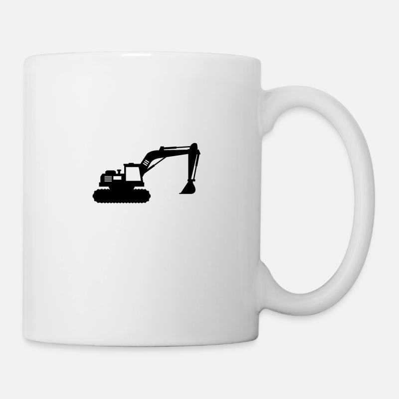 Bagger - Tasse - Weiß