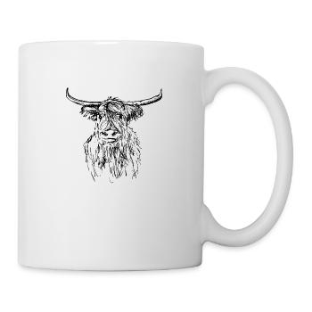 2021 01 04 scottish highlander 01 - Mug - white - Right