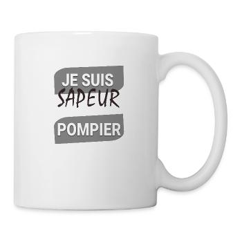 Je suis sapeur pompier - Mug blanc - blanc - Droite