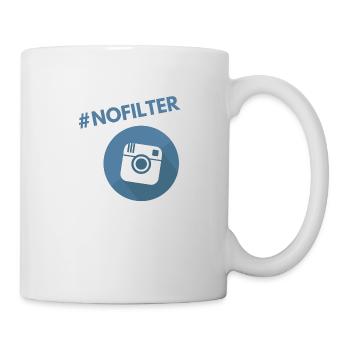 No filter Bleu - Mug blanc - blanc - Droite