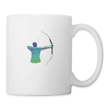 Cadeau de tir à l'arc - Mug blanc - blanc - Droite