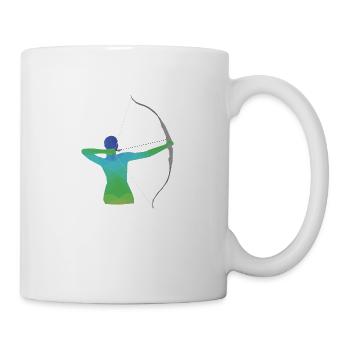 Cadeau de tir à l'arc - Mug blanc - blanc - Droite