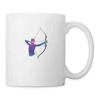 Cadeau de tir à l'arc - Mug blanc - blanc - Droite