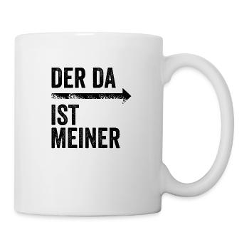 DER DA IST MEINER | Partnerlook | Pfeil (rechts) - Tasse - Weiß - Rechts