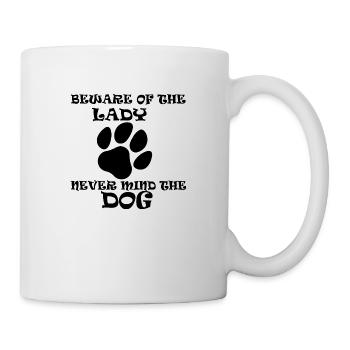 Chien chien - Mug blanc - blanc - Droite